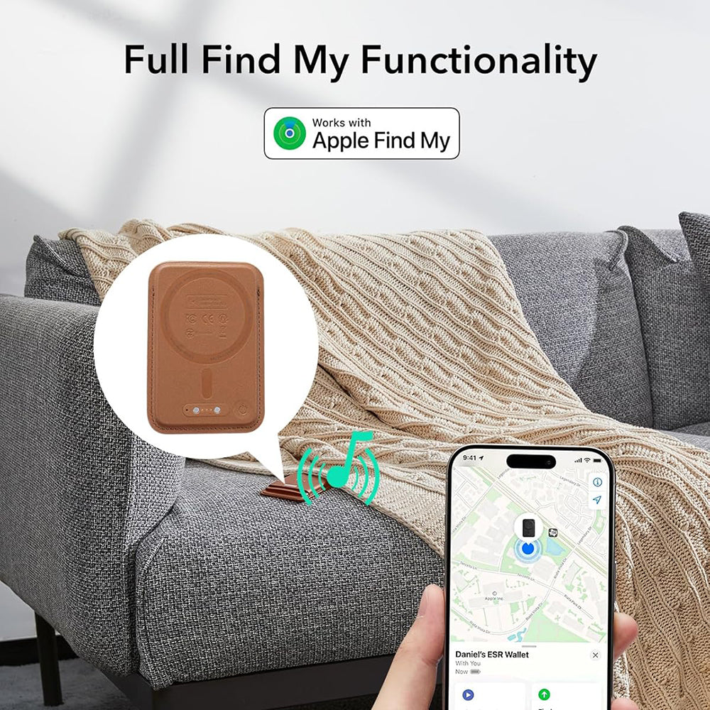 Magsafe plånbok, ESR, Classic Geo, Brun