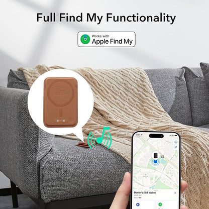 Magsafe plånbok, ESR, Classic Geo, Brun