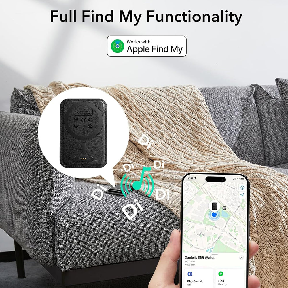 MagSafe-plånbok, ESR, Classic Geo, Svart