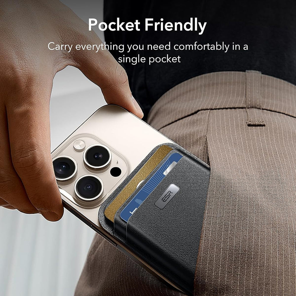 MagSafe-plånbok, ESR, Classic Geo, Svart