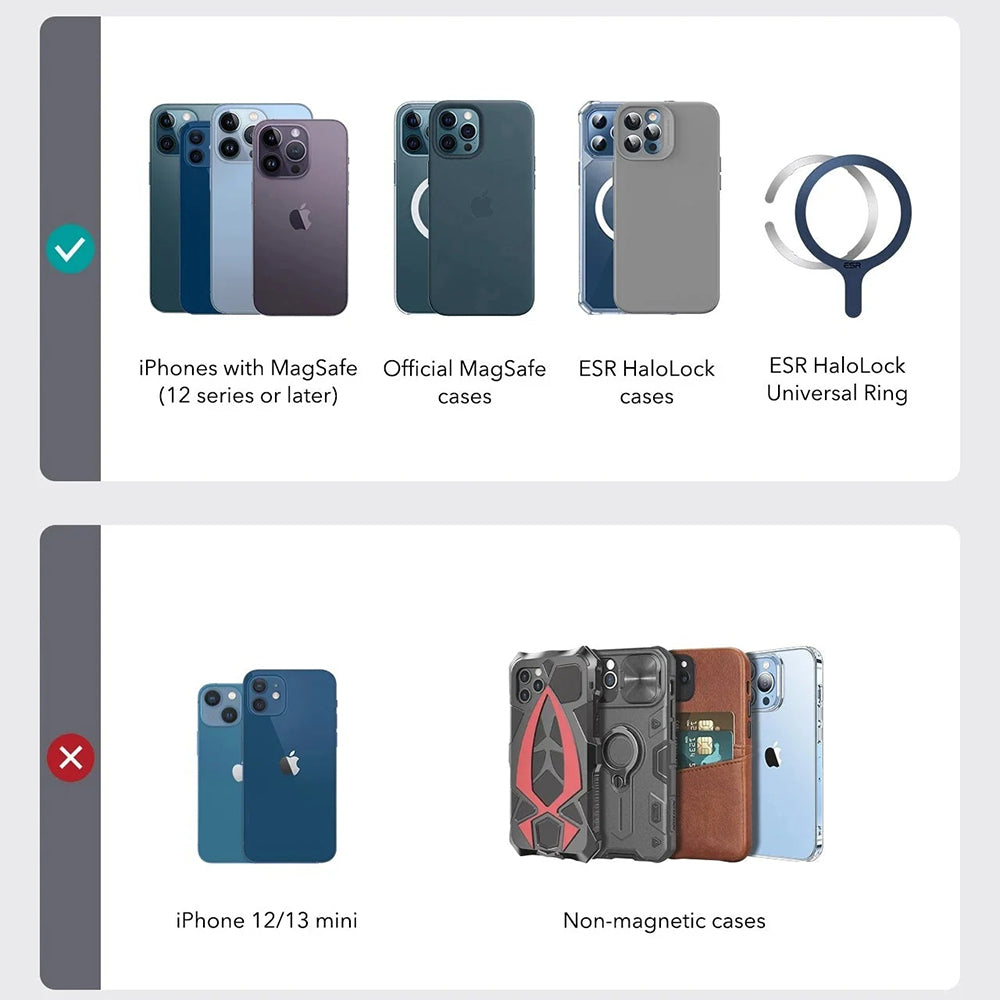 MagSafe-plånbok, ESR, Findy my Wallet, Brun