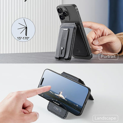 Magsafe-plånbok, ESR, Find my Wallet Carbon, Svart