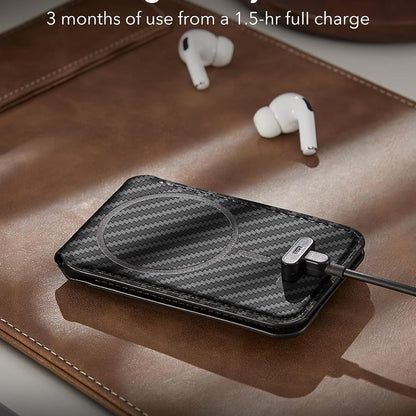 Magsafe-plånbok, ESR, Find my Wallet Carbon, Svart