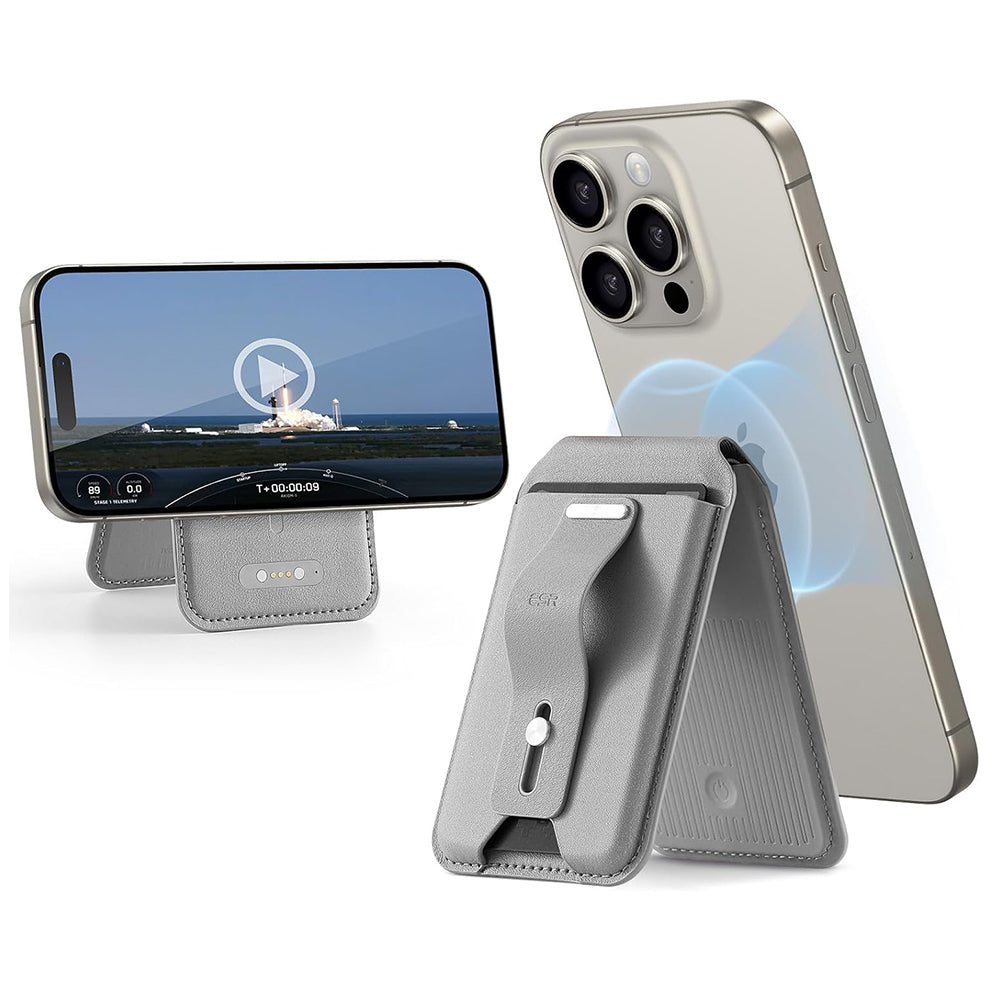 Magsafe plånbok, ESR, Find my Wallet, Grå