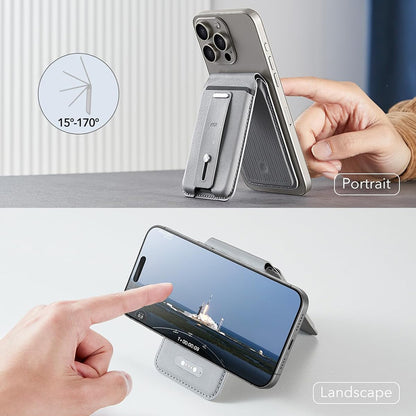 Magsafe plånbok, ESR, Find my Wallet, Grå