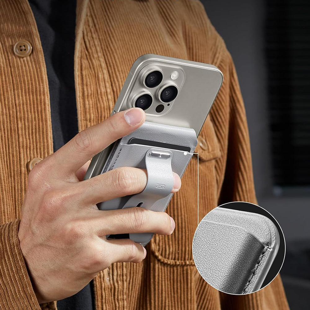 Magsafe plånbok, ESR, Find my Wallet, Grå