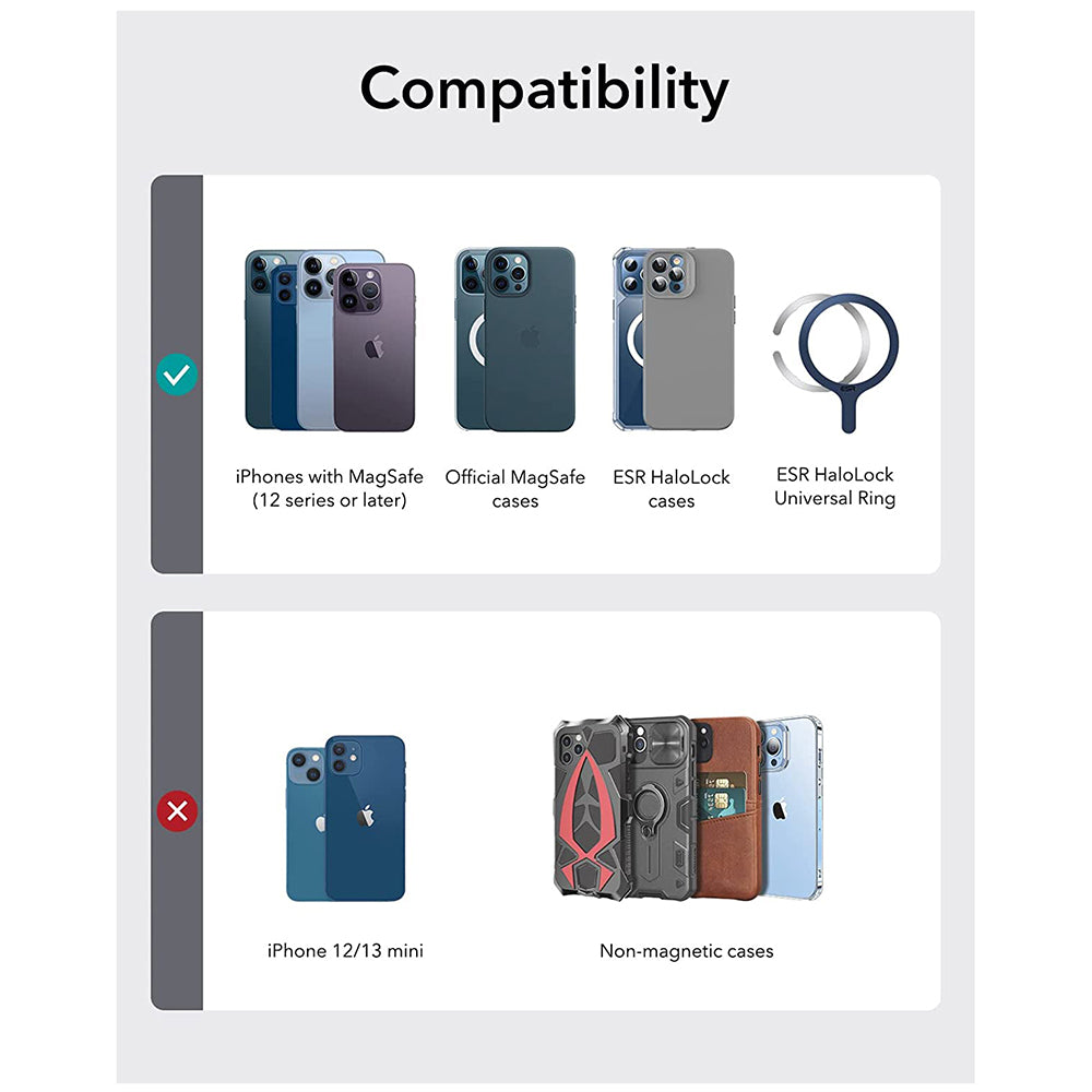 Magsafe Plånbok, ESR, Ställ, Brun