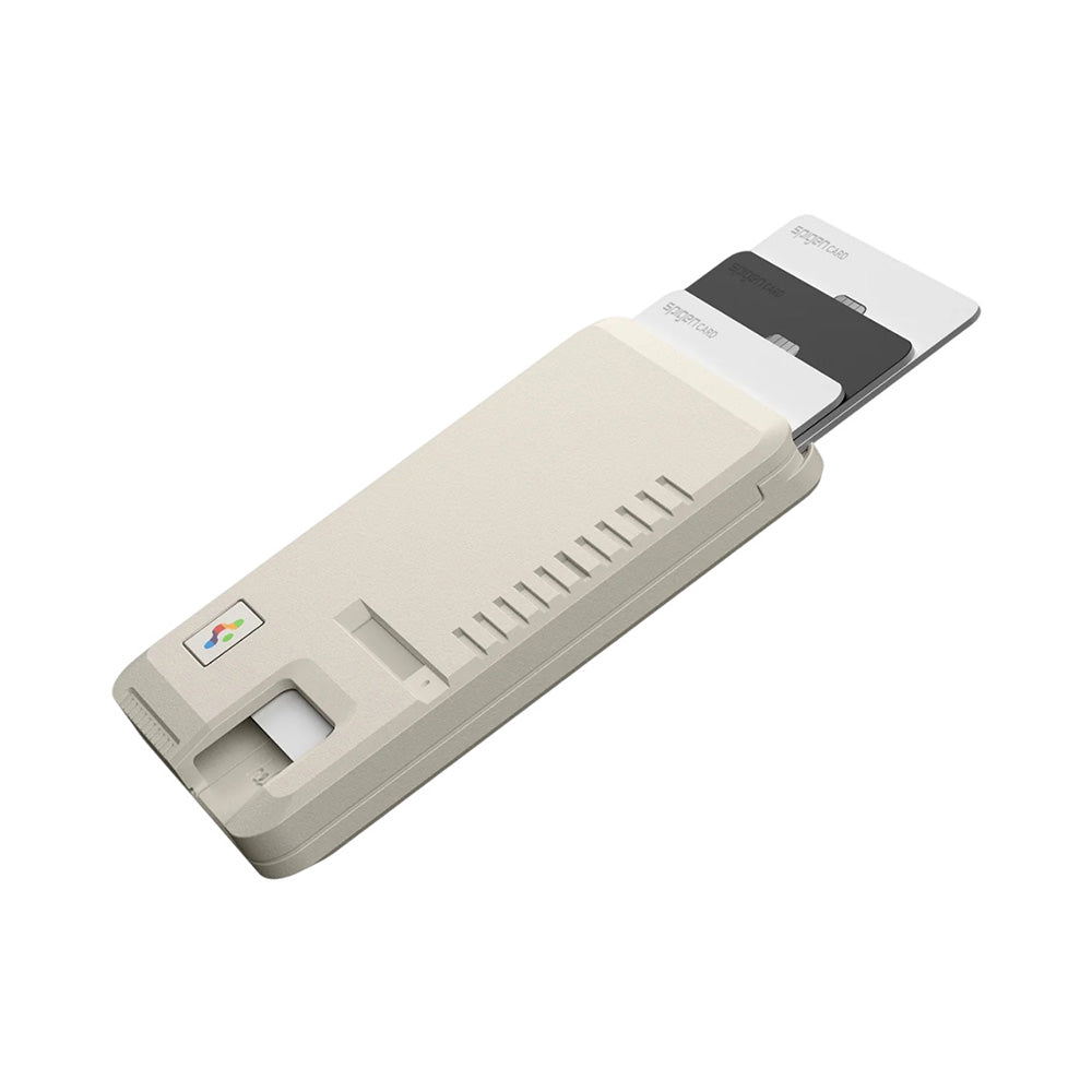 MagSafe plånbok, Spigen, Classic LS, Beige AFA10949