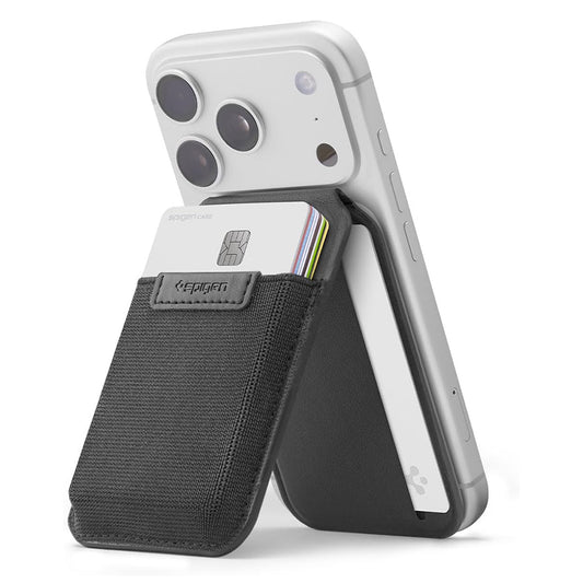 MagSafe-plånbok, Spigen, Slim Fold Tripod S314-4, Svart AFA11591