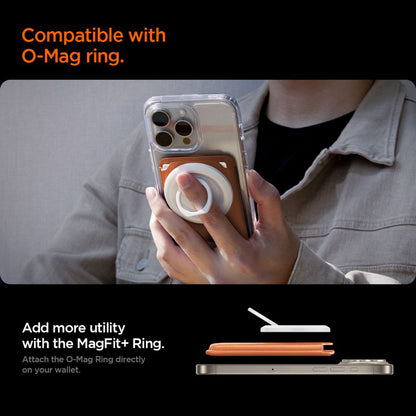 MagSafe-plånbok, Spigen, Valentinus MagFit+, Orange AFA11340