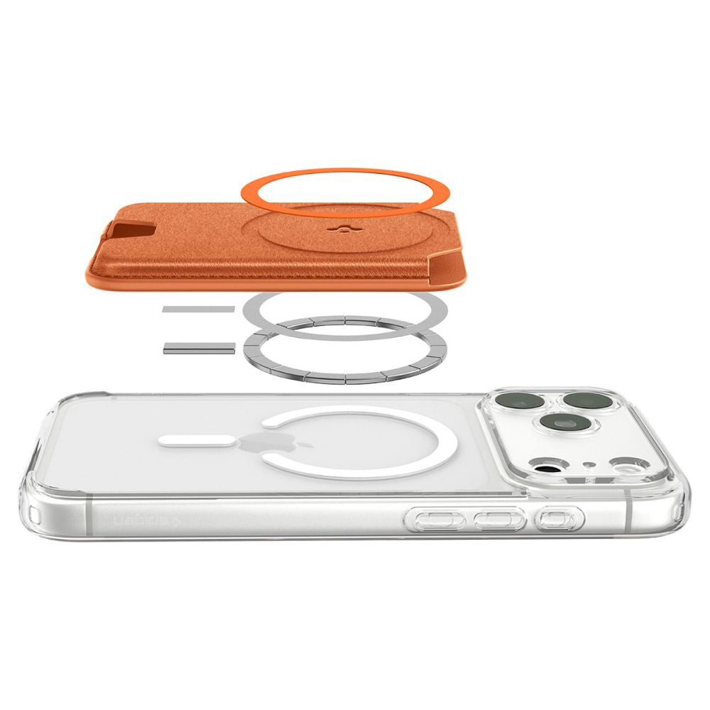 MagSafe-plånbok, Spigen, Valentinus MagFit+, Orange AFA11340
