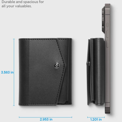 Plånbok Magsafe, Spigen, Valentinus Pro, Svart
