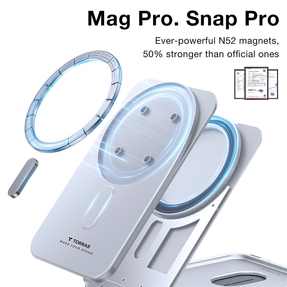 MagSafe-plånbok, Torras, Minimalist Slim, grå