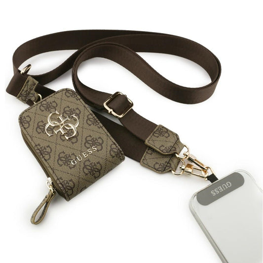 Plånbok och Telefonlanyard Guess 4G Metal Logo, Brun