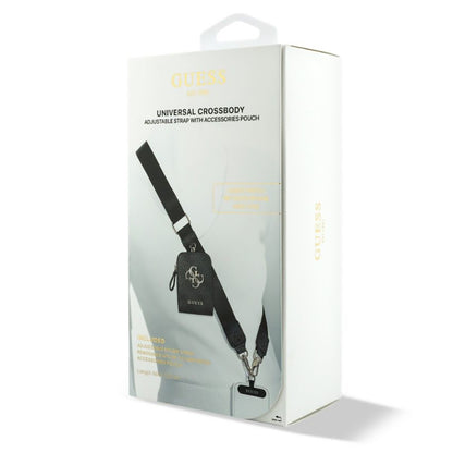 Plånbok och Telefonlanyard Guess 4G Metal Logo, Svart