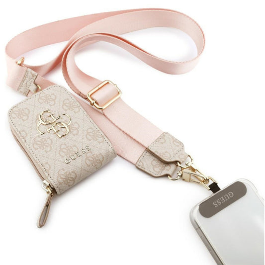 Plånbok och Telefonlanyard Guess 4G Metal Logo, Rosa