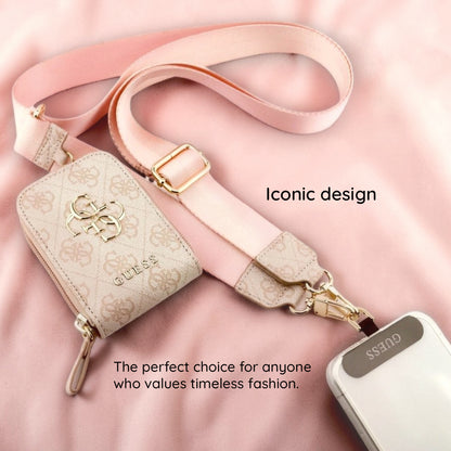 Plånbok och Telefonlanyard Guess 4G Metal Logo, Rosa