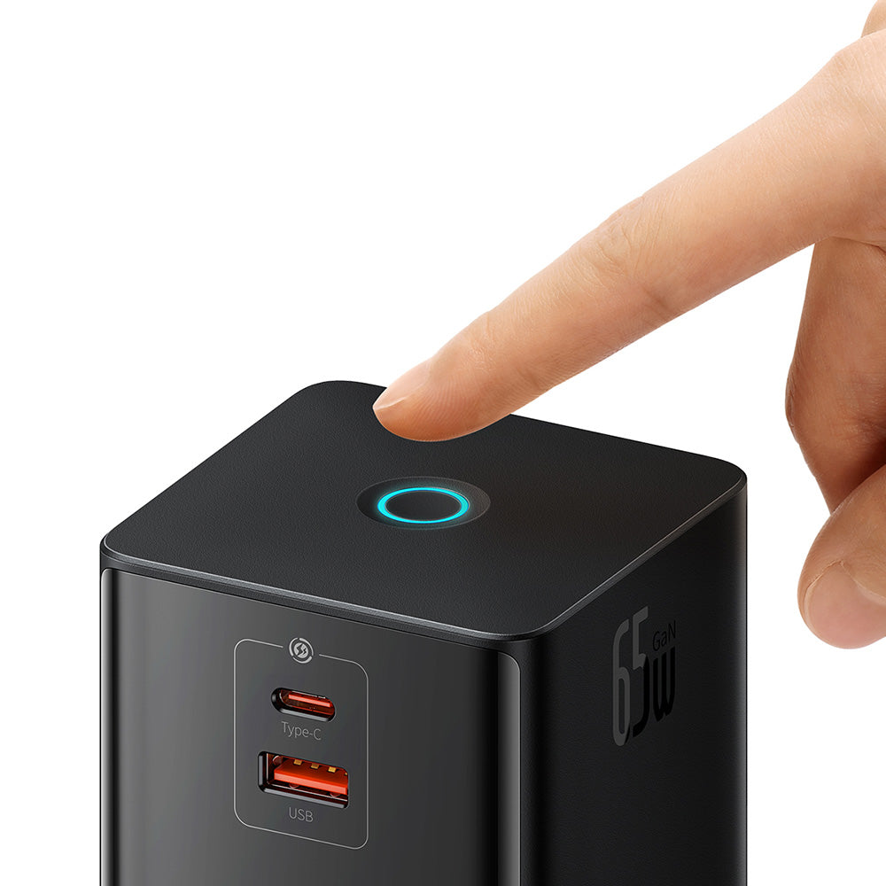 Baseus PowerCombo US förlängningssladd, 3 x uttag, Svart PSLR000101