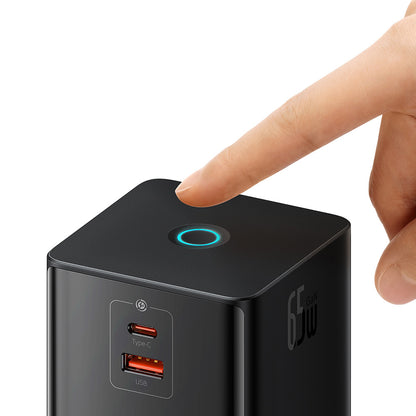 Baseus PowerCombo US förlängningssladd, 3 x uttag, Svart PSLR000101