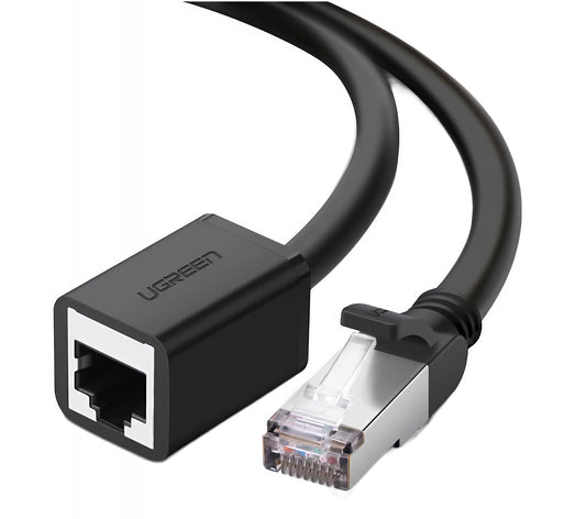 Nätverkskabel Förlängare UGREEN NW112, RJ45 - RJ45, 2m, Svart