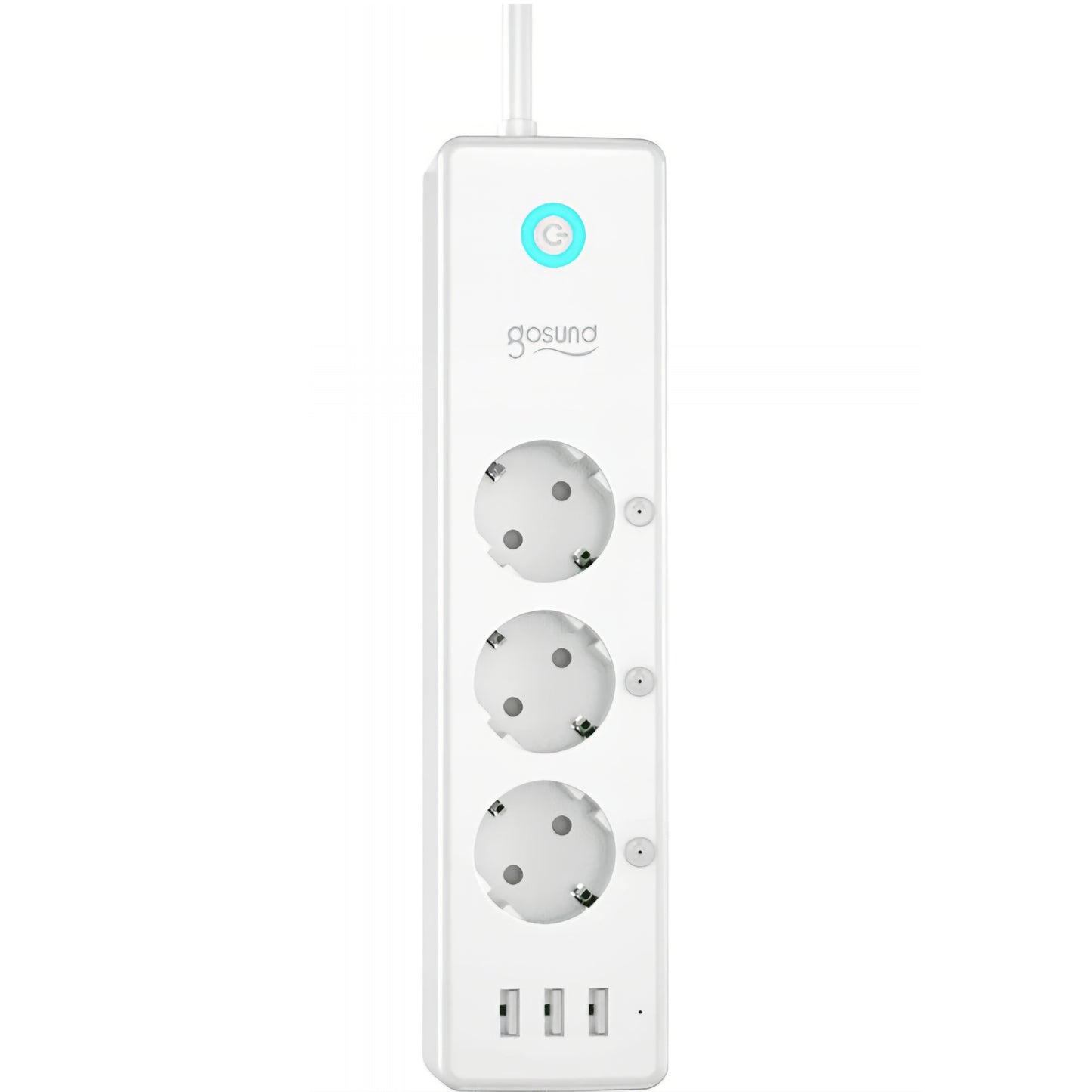 Gosund P1 Plus förlängningssladd, Wi-Fi, 3 x Schuko
