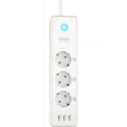 Gosund P1 Plus förlängningssladd, Wi-Fi, 3 x Schuko