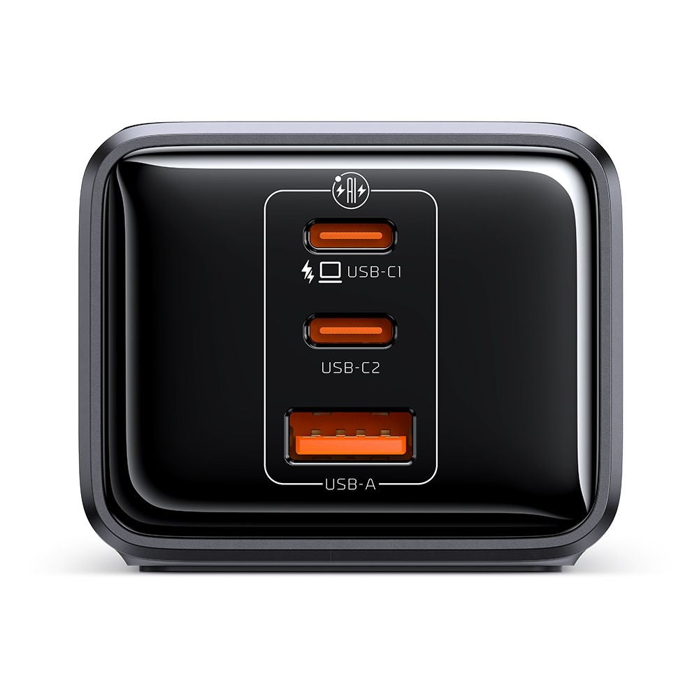 Förlängningssladd McDodo CH-0620, 3 x Schuko - 1 x USB-A - 2 x USB-C, Svart