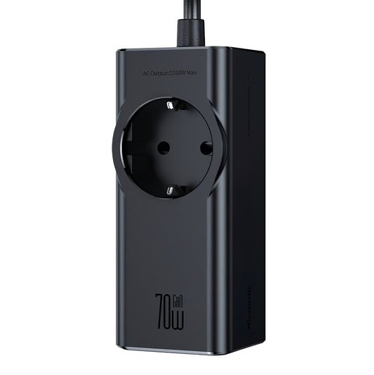 Förlängningssladd McDodo CH-4620, 1 x Schuko - 1 x USB-A - 2 x USB-C, Svart