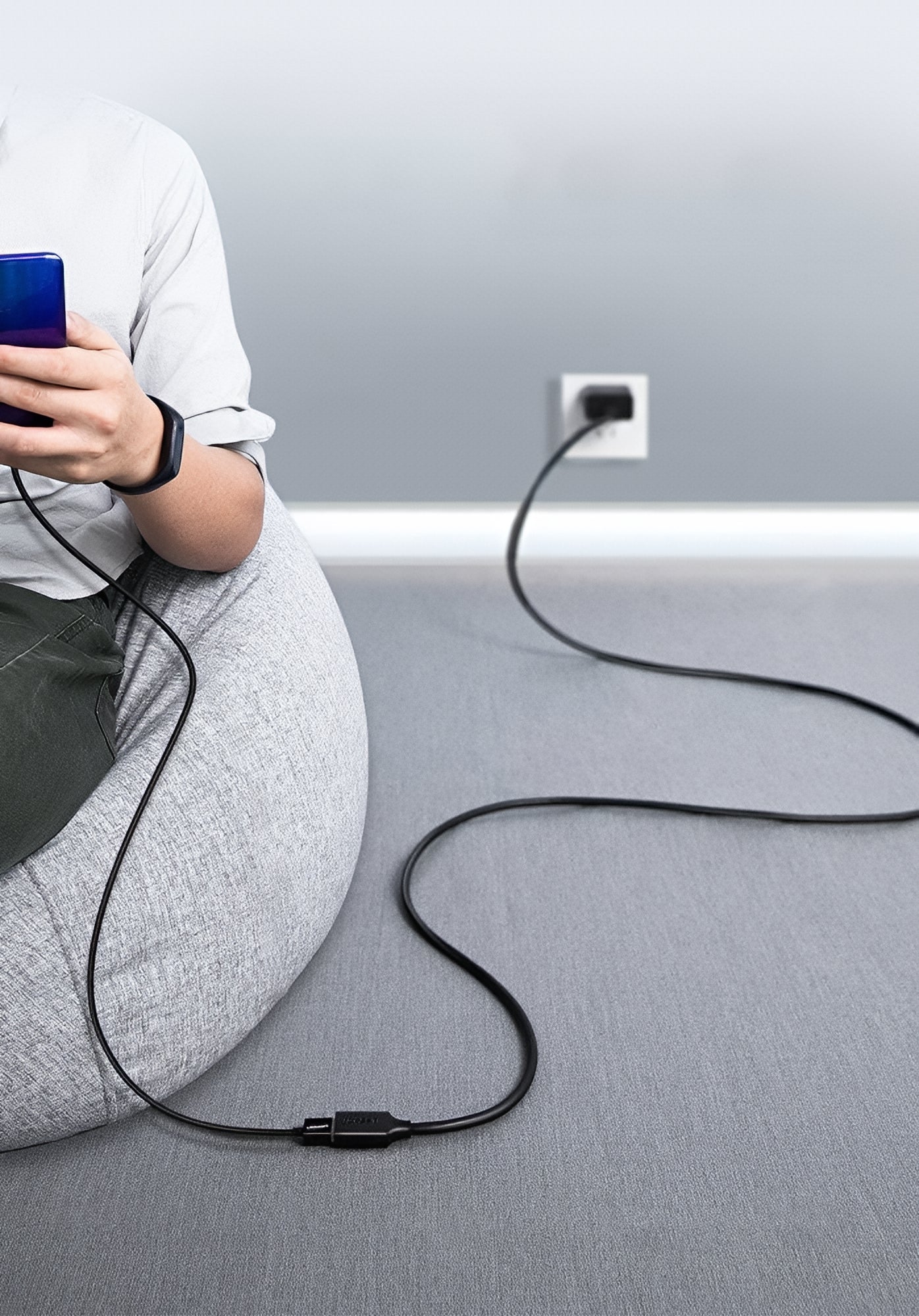 USB 3.0-förlängningskabel UGREEN US129, 2m, Svart