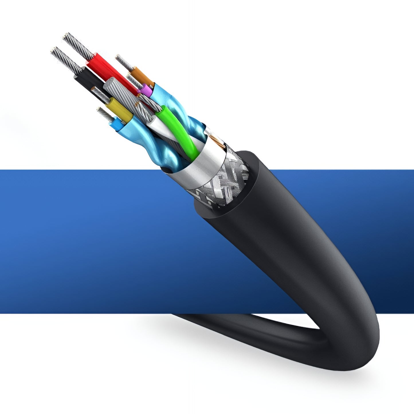 USB 3.0-förlängningskabel UGREEN US129, 2m, Svart