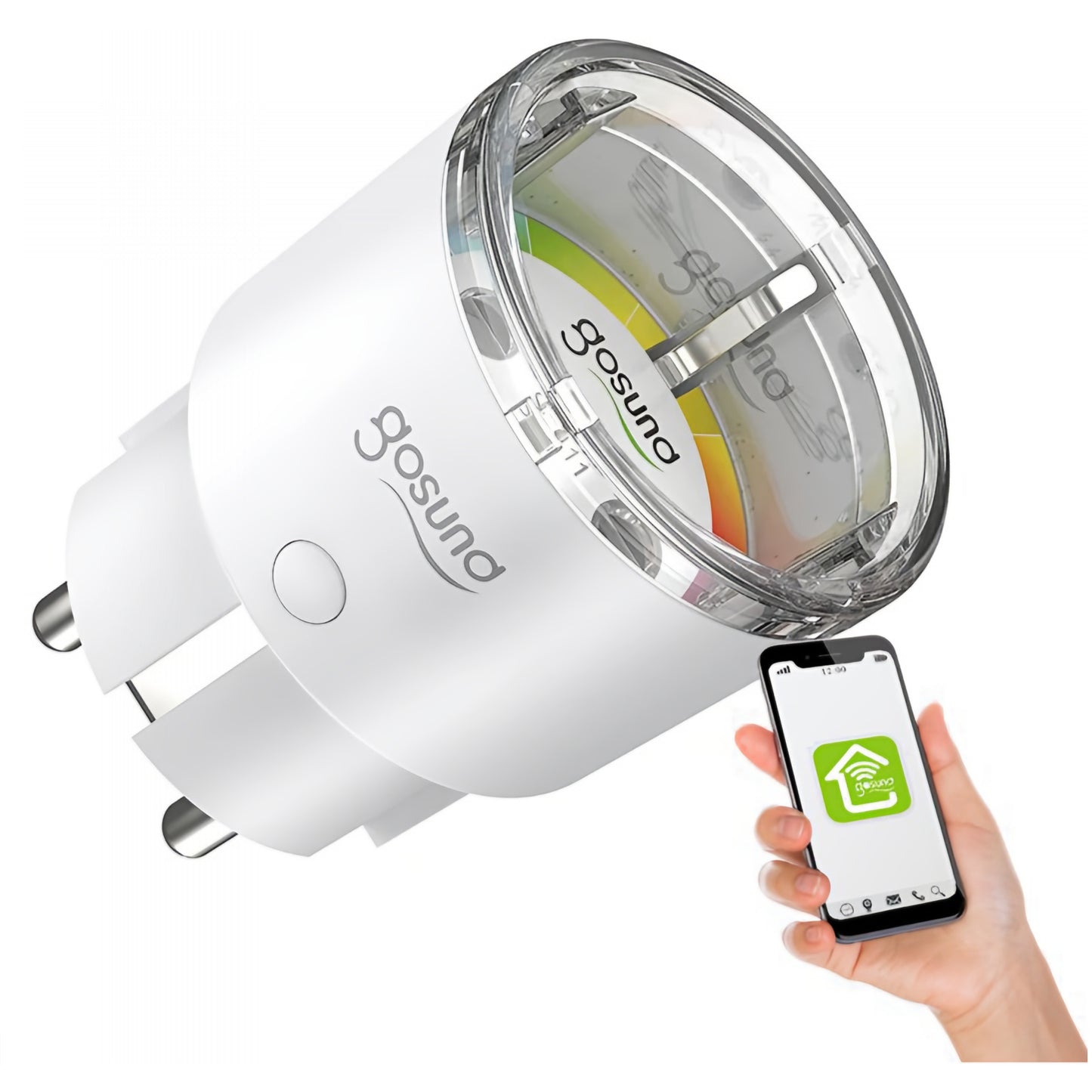 Gosund Smart EP2-uttag, Wi-Fi, Set om 4 stycken