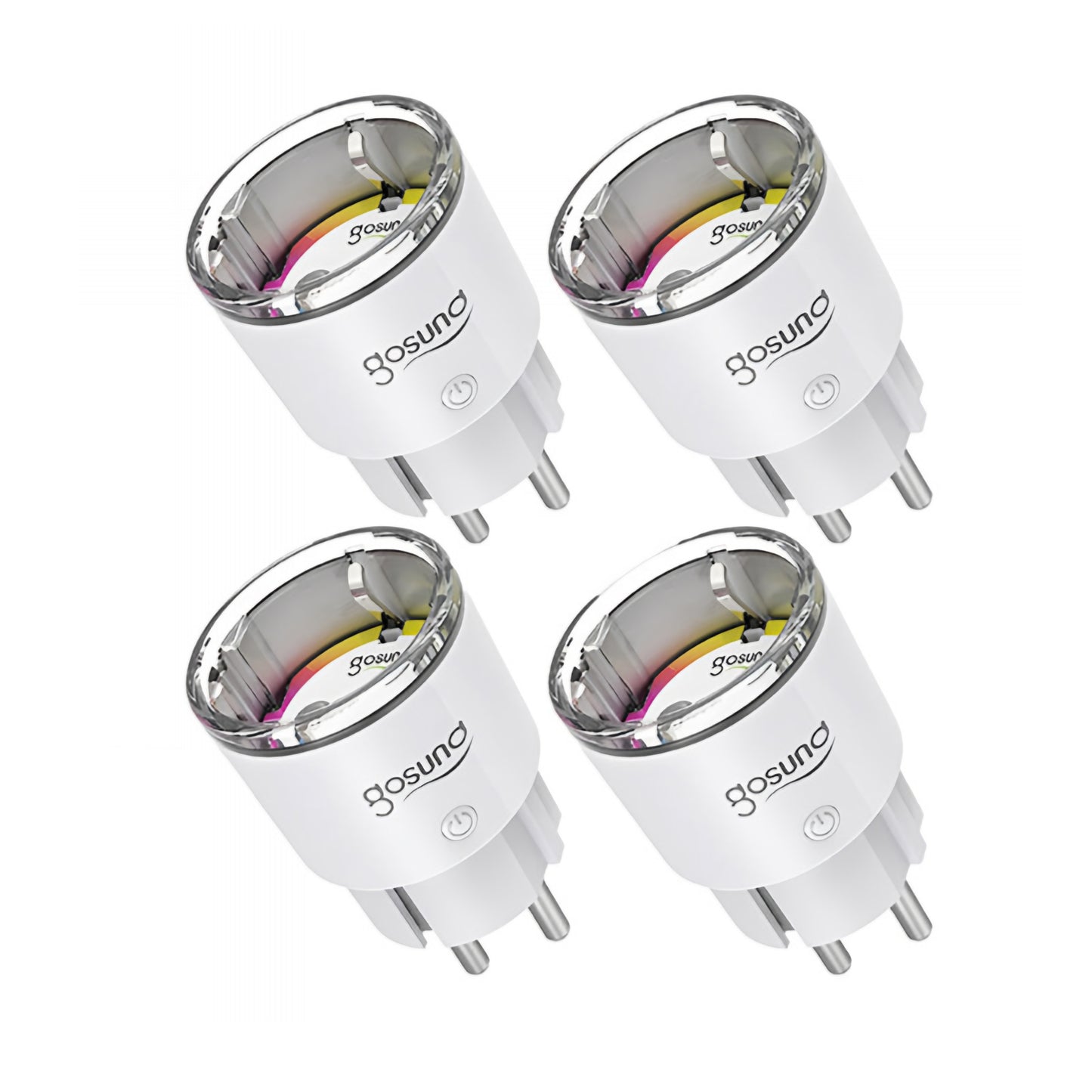 Gosund Smart EP2-uttag, Wi-Fi, Set om 4 stycken