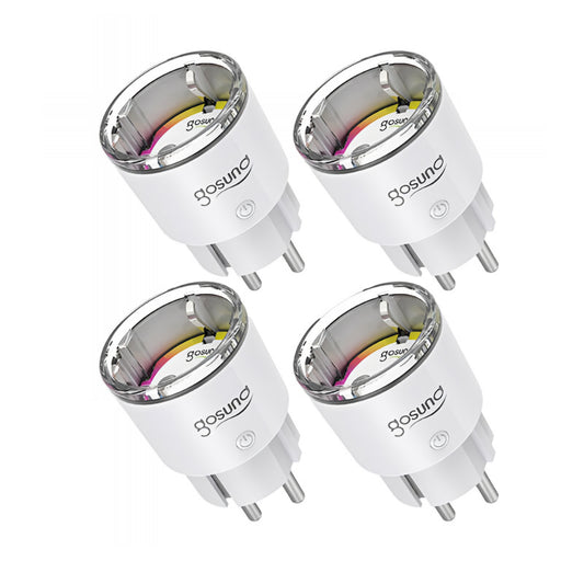 Gosund Smart EP2-uttag, Wi-Fi, Set om 4 stycken