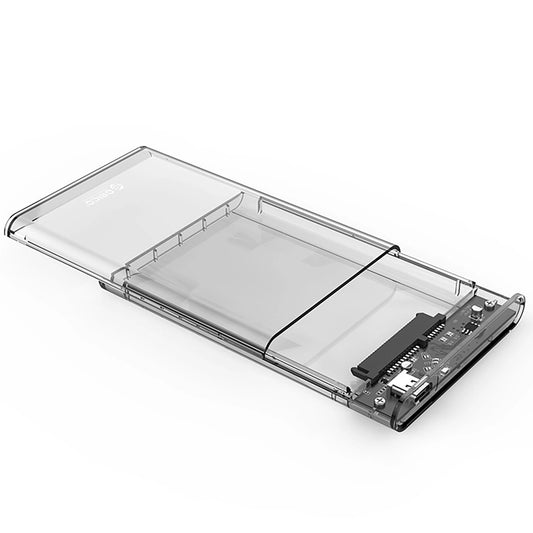 Orico 2139C3-fäste för HDD / SSD SATA 2,5 tum, USB-C, Transparent