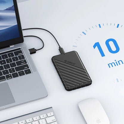 Orico 25PW1C-C3 fack för HDD / SSD SATA 2,5 tum, USB-C, svart