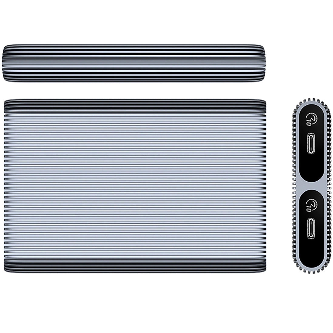 Orico AM2C3-2N Dual Disk-fäste för SSD M.2 NVMe, Grå