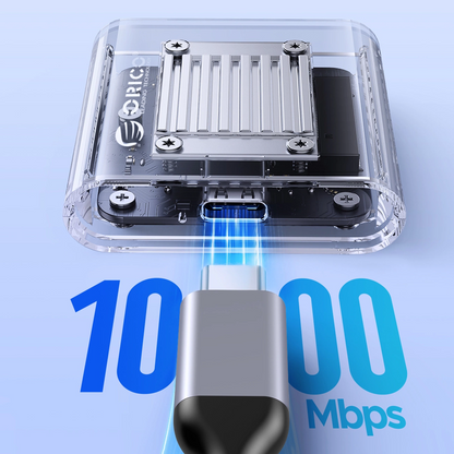 Orico TC20-M2-10G fackel för SSD M.2 NVMe 2230, Transparent
