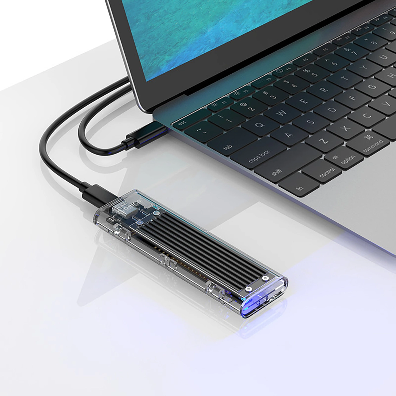 Orico TCM2-C3-fäste för SSD M.2 NVMe, svart