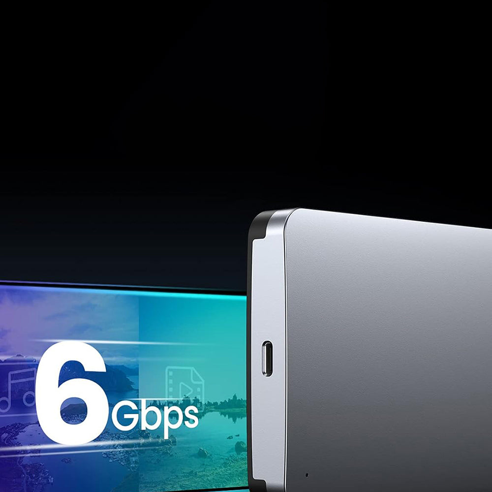 Rack UGREEN CM300 (70499) för HDD / SSD SATA 2.5 tum, USB-C, Grå