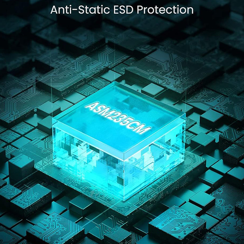 Rack UGREEN CM300 (70499) för HDD / SSD SATA 2.5 tum, USB-C, Grå