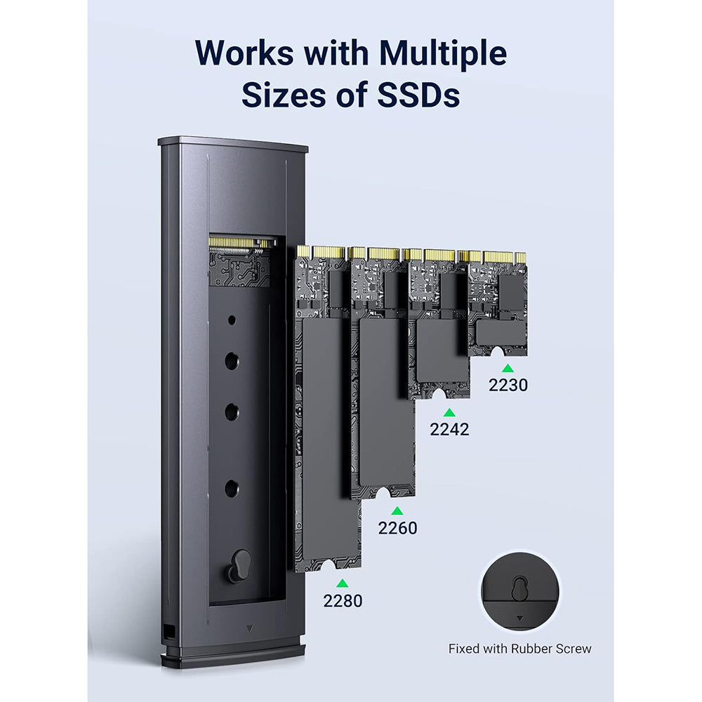 UGREEN CM578 rack för SSD M.2 NVMe, Grå