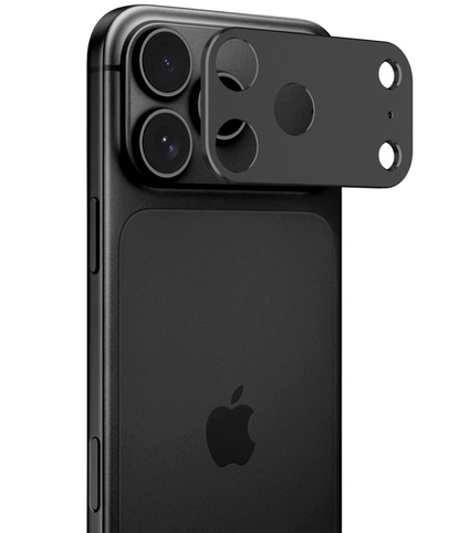 Skyddsrams för bakre kamera Tech-Protect Camalloy Fit+ för Apple iPhone 18 Pro Max, Aluminium, Svart