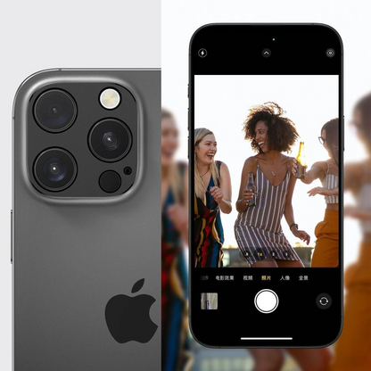 Skyddram för bakre kamera Tech-Protect Camalloy Fit+ för Apple iPhone 17 Pro Max, Aluminium, Silver