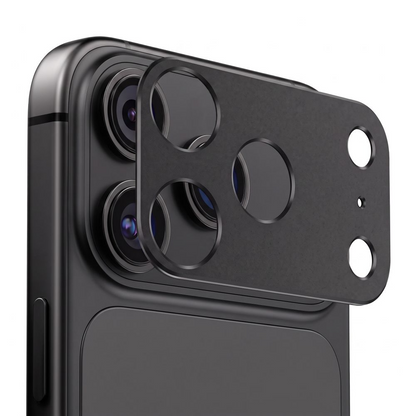 Skyddsrams för bakre kamera Tech-Protect Camalloy Fit+ för Apple iPhone 18 Pro, Aluminium, Svart