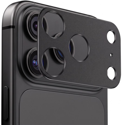Skyddsrams för bakre kamera Tech-Protect Camalloy Fit+ för Apple iPhone 18 Pro Max, Aluminium, Svart