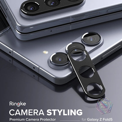 Ringke Styling skyddsram för bakre kamera till Samsung Galaxy Z Fold5 F946, Aluminium, Svart