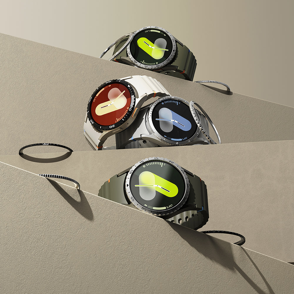 Ringke Styling Skyddram för Samsung Galaxy Watch7 40mm, Modell 5, Silver