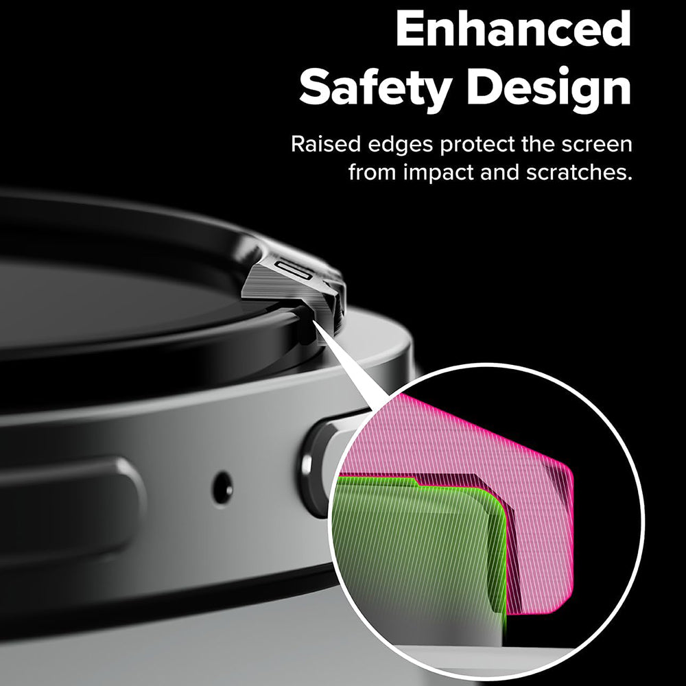Ringke Inner Styling skyddsram för Samsung Galaxy Watch8 Classic, Silver