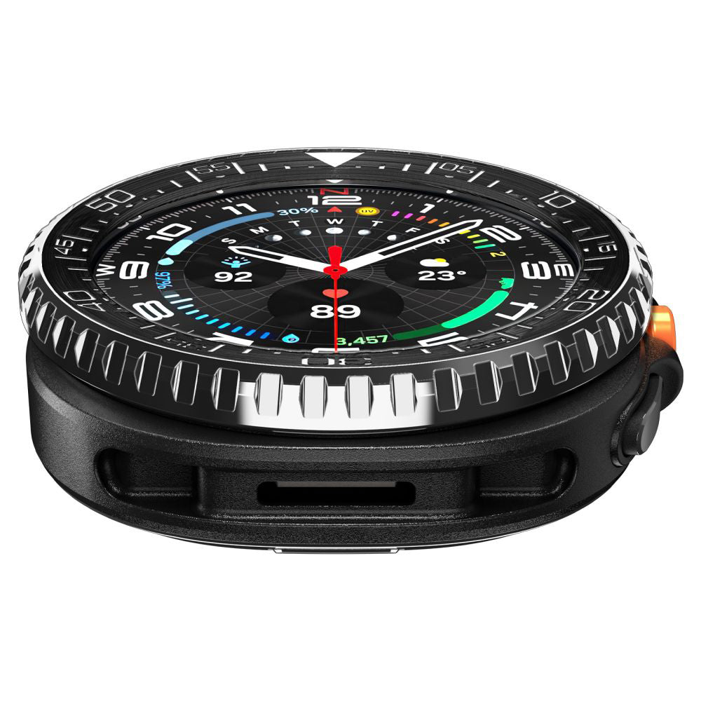 Spigen Tune Pro Diver skyddsram för Samsung Galaxy Watch8 Classic, Svart