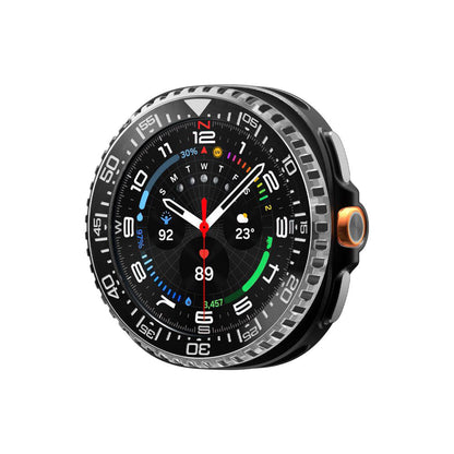 Spigen Tune Pro Diver skyddsram för Samsung Galaxy Watch8 Classic, Svart